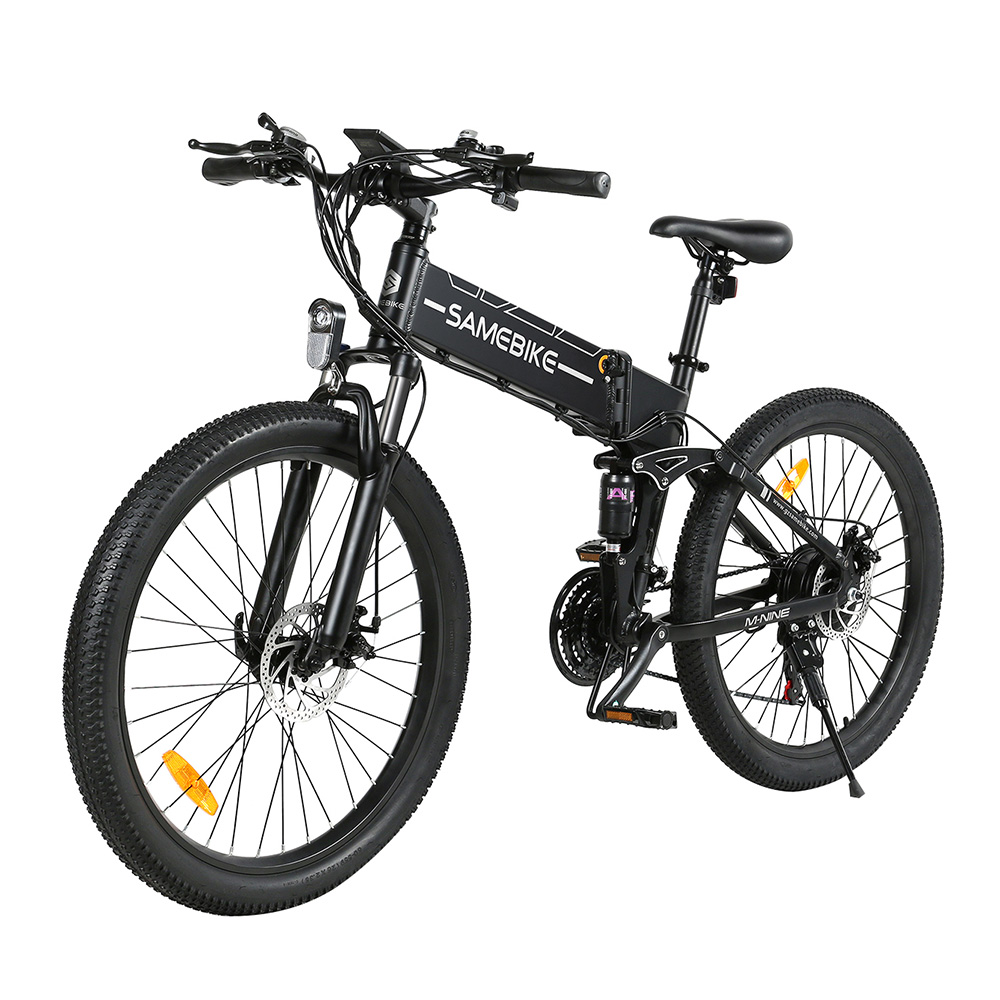 Samebike LO26-II Foldable Mountain Electric Bike 750W Motor 48V 10Ah Battery 60-80 km Range 35km/h Max Speed - Black Samebike LO26-II Foldable Mountain Electric Bike 750W Motor 48V 10Ah Battery 60-80 Km Range 35km/h Max Speed - Black -rockbros-shop Samebike LO26 II Foldable Mountain Electric Bike Black 519005 3