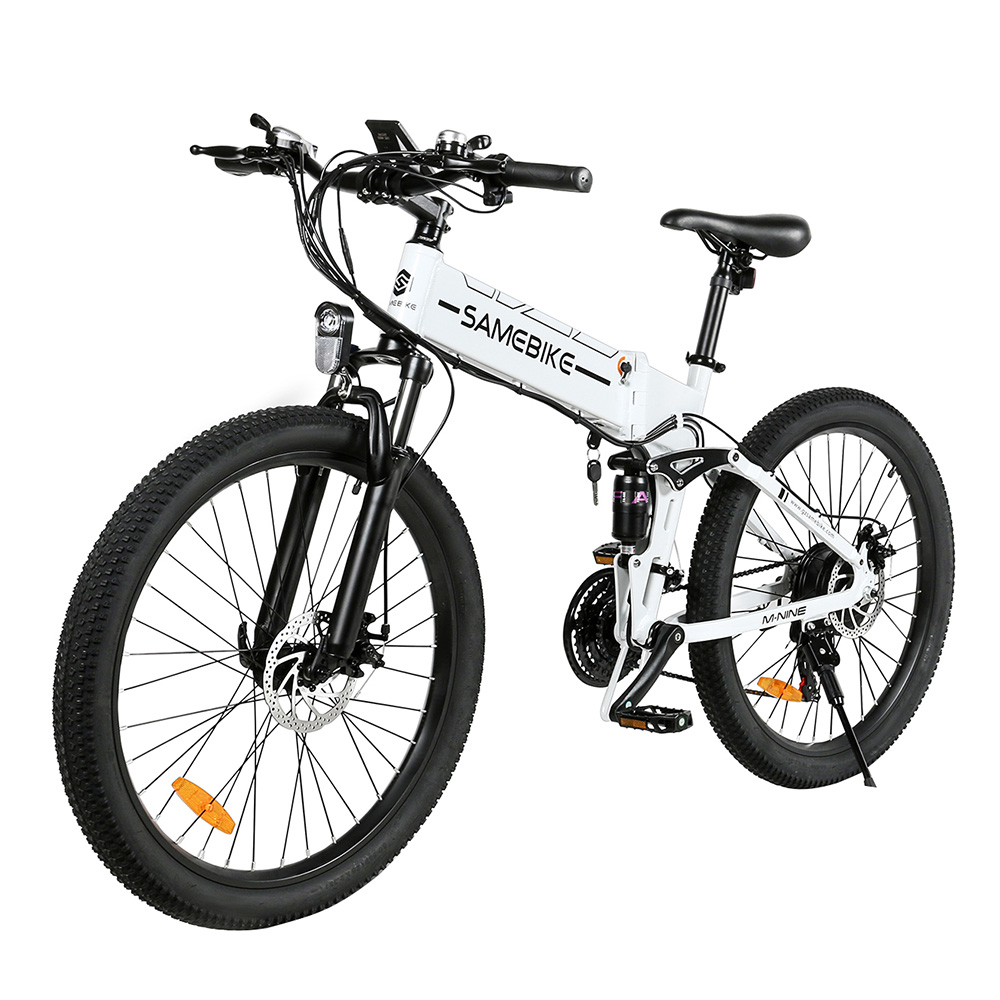 Samebike LO26-II Foldable Mountain Electric Bike 750W Motor 48V 10Ah Battery 60-80 km Range 35km/h Max Speed - White Samebike LO26-II Foldable Mountain Electric Bike 750W Motor 48V 10Ah Battery 60-80 Km Range 35km/h Max Speed - White -rockbros-shop Samebike LO26 II Foldable Mountain Electric Bike White 519006 2