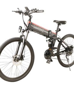 Samebike LO26 Smart Folding Electric Moped Bike 500W Motor 10Ah Battery Max Speed 30km/h 26 Inch Tire - Black