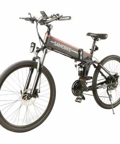 Samebike LO26 Smart Folding Electric Moped Bike 500W Motor 10Ah Battery Max Speed 30km/h 26 Inch Tire - Black