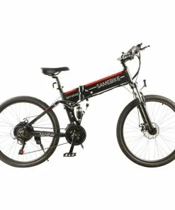 Samebike LO26 Smart Folding Electric Moped Bike 500W Motor 10Ah Battery Max Speed 30km/h 26 Inch Tire - Black 10 Samebike LO26 Smart Folding Electric Moped Bike 500W Motor 10Ah Battery Max Speed 30km/h 26 Inch Tire - Black -rockbros-shop Samebike LO26 Smart Folding Electric Moped Bike Black 509064 2