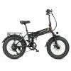 SAMEBIKE LOTDM200-FT Folding Electric Moped Bike 350W Motor 10Ah Battery Max 30km/h 20 Inch Tire - Black -rockbros-shop Samebike LOTDM200 FT Smart Folding Electric Moped Bike Black 494610 0