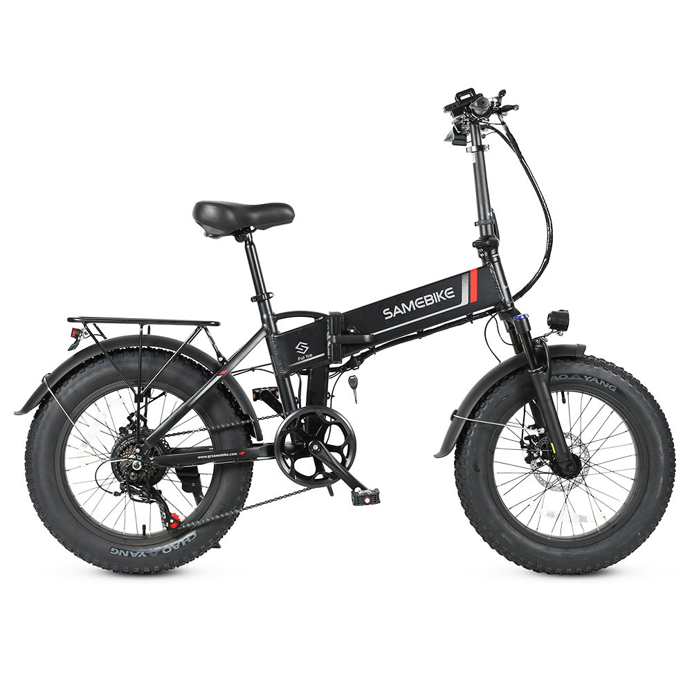 SAMEBIKE LOTDM200-FT Folding Electric Moped Bike 350W Motor 10Ah Battery Max 30km/h 20 Inch Tire - Black SAMEBIKE LOTDM200-FT Folding Electric Moped Bike 350W Motor 10Ah Battery Max 30km/h 20 Inch Tire - Black -rockbros-shop Samebike LOTDM200 FT Smart Folding Electric Moped Bike Black 494610 0