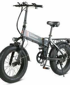 SAMEBIKE LOTDM200-FT Folding Electric Moped Bike 350W Motor 10Ah Battery Max 30km/h 20 Inch Tire - Black -rockbros-shop Samebike LOTDM200 FT Smart Folding Electric Moped Bike Black 494610 3