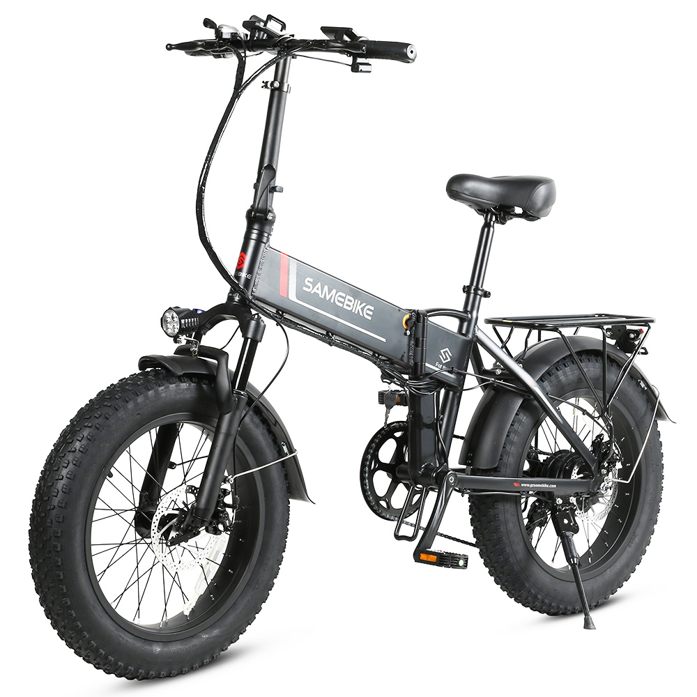 SAMEBIKE LOTDM200-FT Folding Electric Moped Bike 350W Motor 10Ah Battery Max 30km/h 20 Inch Tire - Black SAMEBIKE LOTDM200-FT Folding Electric Moped Bike 350W Motor 10Ah Battery Max 30km/h 20 Inch Tire - Black -rockbros-shop Samebike LOTDM200 FT Smart Folding Electric Moped Bike Black 494610 3