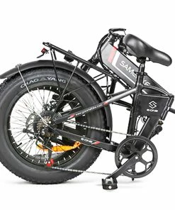 SAMEBIKE LOTDM200-FT Folding Electric Moped Bike 350W Motor 10Ah Battery Max 30km/h 20 Inch Tire - Black -rockbros-shop Samebike LOTDM200 FT Smart Folding Electric Moped Bike Black 494610 4