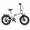 SAMEBIKE LOTDM200-FT Folding Electric Moped Bike 350W Motor 10Ah Battery Max 30km/h 20 Inch Tire - White -rockbros-shop Samebike LOTDM200 FT Smart Folding Electric Moped Bike White 494611 0