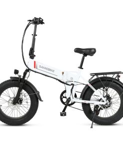 SAMEBIKE LOTDM200-FT Folding Electric Moped Bike 350W Motor 10Ah Battery Max 30km/h 20 Inch Tire - White 4 SAMEBIKE LOTDM200-FT Folding Electric Moped Bike 350W Motor 10Ah Battery Max 30km/h 20 Inch Tire - White -rockbros-shop Samebike LOTDM200 FT Smart Folding Electric Moped Bike White 494611 2