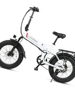 SAMEBIKE LOTDM200-FT Folding Electric Moped Bike 350W Motor 10Ah Battery Max 30km/h 20 Inch Tire - White 6 SAMEBIKE LOTDM200-FT Folding Electric Moped Bike 350W Motor 10Ah Battery Max 30km/h 20 Inch Tire - White -rockbros-shop Samebike LOTDM200 FT Smart Folding Electric Moped Bike White 494611 4