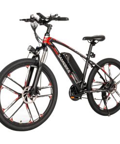 SAMEBIKE MY-SM26 8Ah 350W 48V 26inch Electric Bike 30km/h Top Speed 80km Mileage Range Max Load 150kg - Black