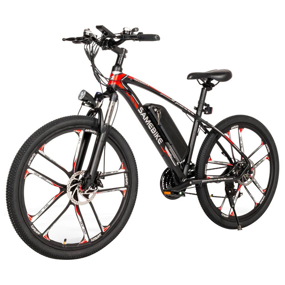 SAMEBIKE MY-SM26 8Ah 350W 48V 26inch Electric Bike 30km/h Top Speed 80km Mileage Range Max Load 150kg - Black SAMEBIKE MY-SM26 8Ah 350W 48V 26inch Electric Bike 30km/h Top Speed 80km Mileage Range Max Load 150kg - Black -rockbros-shop Samebike MY SM26 Moped Electric Bike 350W Motor Black 507594 0