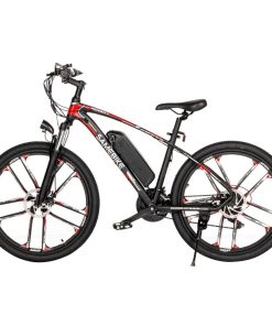 SAMEBIKE MY-SM26 Electric Bike 26 Inch Tires 350W Motor Max Speed 30km/h Up To 80km Range Max Load 150kg Dual Disk Brakes LCD Display Magnesium Alloy Rim - Black -rockbros-shop Samebike MY SM26 Smart Folding Electric Bike Black 891179 1 1