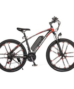 SAMEBIKE MY-SM26 Electric Bike 26 Inch Tires 350W Motor Max Speed 30km/h Up To 80km Range Max Load 150kg Dual Disk Brakes LCD Display Magnesium Alloy Rim - Black -rockbros-shop Samebike MY SM26 Smart Folding Electric Bike Black 891180 1 1
