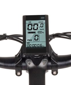 SAMEBIKE MY-SM26 Electric Bike 26 Inch Tires 350W Motor Max Speed 30km/h Up To 80km Range Max Load 150kg Dual Disk Brakes LCD Display Magnesium Alloy Rim - Black -rockbros-shop Samebike MY SM26 Smart Folding Electric Bike Black 891182