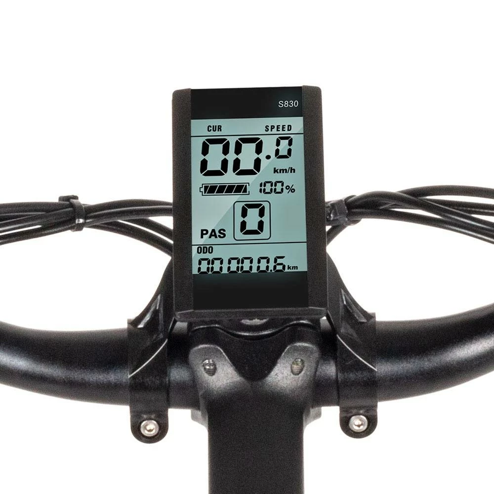 SAMEBIKE MY-SM26 Electric Bike 26 Inch Tires 350W Motor Max Speed 30km/h Up To 80km Range Max Load 150kg Dual Disk Brakes LCD Display Magnesium Alloy Rim - Black 7 SAMEBIKE MY-SM26 Electric Bike 26 Inch Tires 350W Motor Max Speed 30km/h Up To 80km Range Max Load 150kg Dual Disk Brakes LCD Display Magnesium Alloy Rim - Black - Image 5