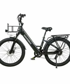Samebike RS-A01 Electric Bike 750W Motor 70N.m 25-35km/h Max Speed 48V 14Ah Battery 26*3'' Tires With Rear Rack - Black -rockbros-shop Samebike RS A01 Electric Bike Black 519514 5