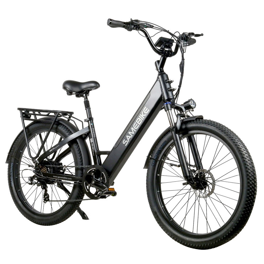 Samebike RS-A01 Electric Bike 750W Motor 70N.m 25-35km/h Max Speed 48V 14Ah Battery 26*3'' Tires with Rear Rack - Black Samebike RS-A01 Electric Bike 750W Motor 70N.m 25-35km/h Max Speed 48V 14Ah Battery 26*3'' Tires With Rear Rack - Black -rockbros-shop Samebike RS A01 Electric Bike Black 519515 0