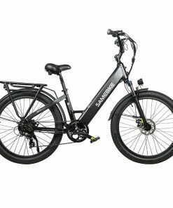 Samebike RS-A01 Electric Bike 750W Motor 70N.m 25-35km/h Max Speed 48V 14Ah Battery 26*3'' Tires With Rear Rack - Black 10 Samebike RS-A01 Electric Bike 750W Motor 70N.m 25-35km/h Max Speed 48V 14Ah Battery 26*3'' Tires With Rear Rack - Black -rockbros-shop Samebike RS A01 Electric Bike Black 519515 2