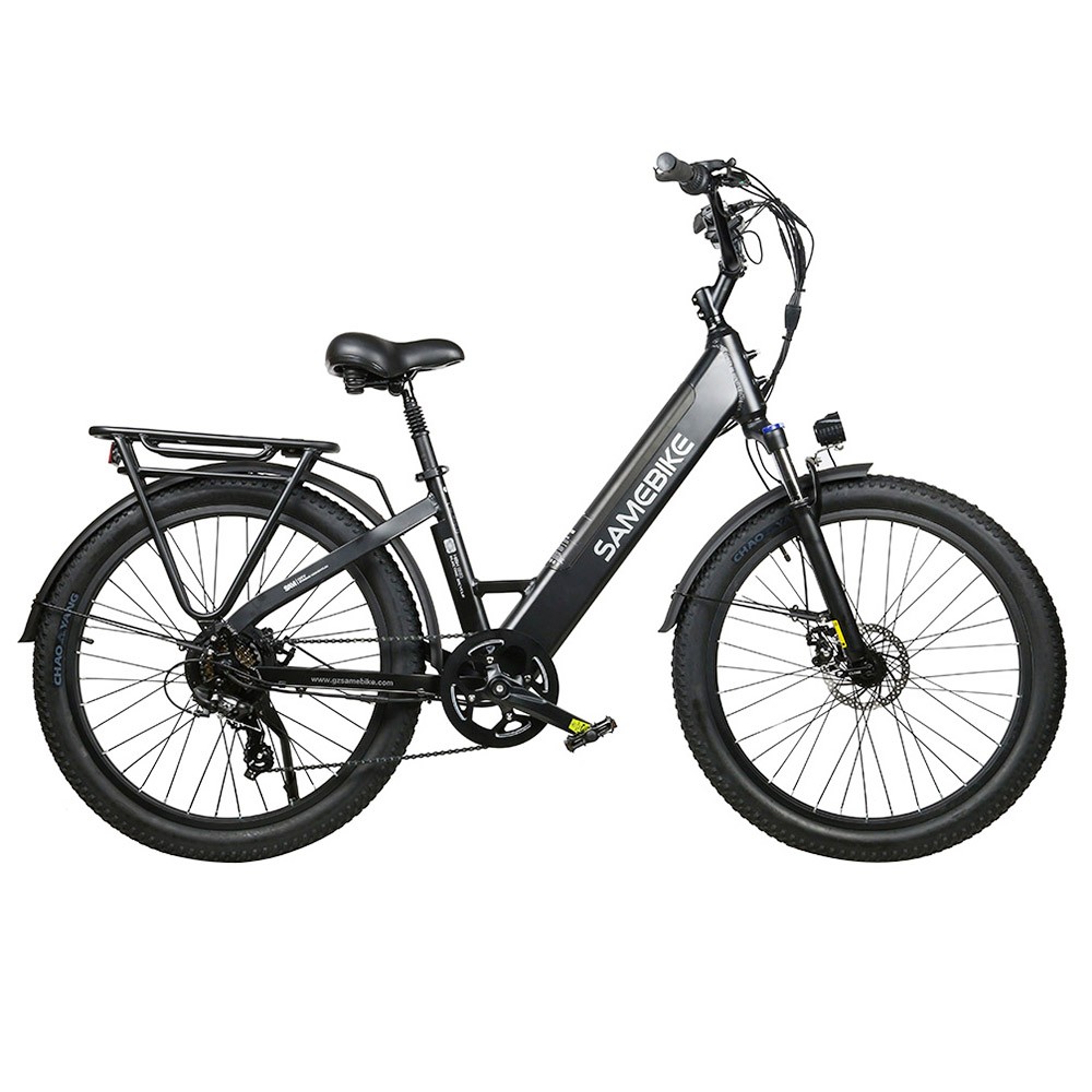 Samebike RS-A01 Electric Bike 750W Motor 70N.m 25-35km/h Max Speed 48V 14Ah Battery 26*3'' Tires with Rear Rack - Black Samebike RS-A01 Electric Bike 750W Motor 70N.m 25-35km/h Max Speed 48V 14Ah Battery 26*3'' Tires With Rear Rack - Black -rockbros-shop Samebike RS A01 Electric Bike Black 519515 2