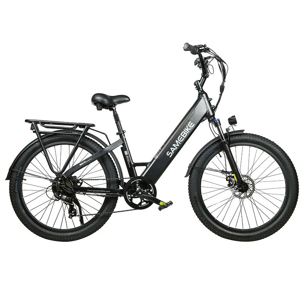 Samebike RS-A01 Electric Bike 750W Motor 70N.m 25-35km/h Max Speed 48V 14Ah Battery 26*3'' Tires With Rear Rack - Black 5 Samebike RS-A01 Electric Bike 750W Motor 70N.m 25-35km/h Max Speed 48V 14Ah Battery 26*3'' Tires With Rear Rack - Black - Image 3