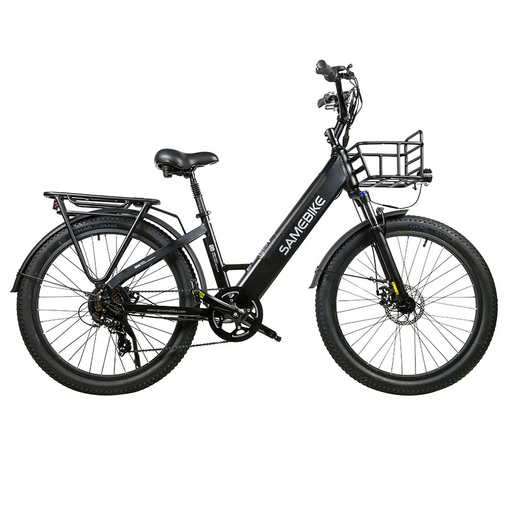 Samebike RS-A01 Electric Bike 750W Motor 70N.m 25-35km/h Max Speed 48V 14Ah Battery 26*3'' Tires with Rear Rack - Black Samebike RS-A01 Electric Bike 750W Motor 70N.m 25-35km/h Max Speed 48V 14Ah Battery 26*3'' Tires With Rear Rack - Black -rockbros-shop Samebike RS A01 Electric Bike Black 519515 4