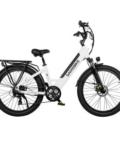 Samebike RS-A01 Electric Bike 750W Motor 70N.m 25-35km/h Max Speed 48V 14Ah Battery 26*3'' Tires With Rear Rack - White -rockbros-shop Samebike RS A01 Electric Bike White 519517 2