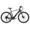 Samebike XWP10 Electric Bike 700*45C KENDA Tires 350W Motor 32Km/h Max Speed 36V 10.4Ah Battery For 40-80KM Range Dual Disc Brakes Shimano 7-Speed Gear App Control - Black -rockbros-shop Samebike XWP10 Electric Bike Black 518889 0