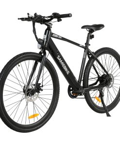 Samebike XWP10 Electric Bike 700*45C KENDA Tires 350W Motor 32Km/h Max Speed 36V 10.4Ah Battery For 40-80KM Range Dual Disc Brakes Shimano 7-Speed Gear App Control - Black 5 Samebike XWP10 Electric Bike 700*45C KENDA Tires 350W Motor 32Km/h Max Speed 36V 10.4Ah Battery For 40-80KM Range Dual Disc Brakes Shimano 7-Speed Gear App Control - Black -rockbros-shop Samebike XWP10 Electric Bike Black 518889 3