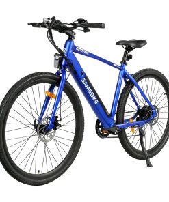 Samebike XWP10 Electric Bike 700*45C KENDA Tires 350W Motor 32Km/h Max Speed 36V 10.4Ah Battery For 40-80KM Range Dual Disc Brakes Shimano 7-Speed Gear App Control - Blue 4 Samebike XWP10 Electric Bike 700*45C KENDA Tires 350W Motor 32Km/h Max Speed 36V 10.4Ah Battery For 40-80KM Range Dual Disc Brakes Shimano 7-Speed Gear App Control - Blue -rockbros-shop Samebike XWP10 Electric Bike Blue 518892 2