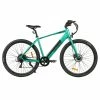 Samebike XWP10 Electric Bike 700*45C KENDA Tires 350W Motor 32Km/h Max Speed 36V 10.4Ah Battery For 40-80KM Range Dual Disc Brakes Shimano 7-Speed Gear App Control - Green -rockbros-shop Samebike XWP10 Electric Bike Green 518893 0