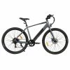 Samebike XWP10 Electric Bike 700*45C KENDA Tires 350W Motor 32Km/h Max Speed 36V 10.4Ah Battery For 40-80KM Range Dual Disc Brakes Shimano 7-Speed Gear App Control - Gray -rockbros-shop Samebike XWP10 Electric Bike Grey 518891 0