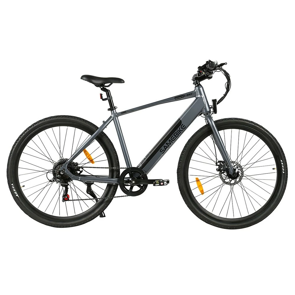 Samebike XWP10 Electric Bike 700*45C KENDA Tires 350W Motor 32Km/h Max Speed 36V 10.4Ah Battery For 40-80KM Range Dual Disc Brakes Shimano 7-Speed Gear App Control - Gray 3 Samebike XWP10 Electric Bike 700*45C KENDA Tires 350W Motor 32Km/h Max Speed 36V 10.4Ah Battery For 40-80KM Range Dual Disc Brakes Shimano 7-Speed Gear App Control - Gray