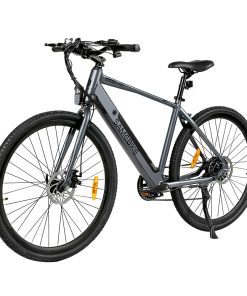 Samebike XWP10 Electric Bike 700*45C KENDA Tires 350W Motor 32Km/h Max Speed 36V 10.4Ah Battery For 40-80KM Range Dual Disc Brakes Shimano 7-Speed Gear App Control - Gray -rockbros-shop Samebike XWP10 Electric Bike Grey 518891 2
