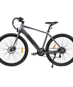 Samebike XWP10 Electric Bike 700*45C KENDA Tires 350W Motor 32Km/h Max Speed 36V 10.4Ah Battery For 40-80KM Range Dual Disc Brakes Shimano 7-Speed Gear App Control - Gray -rockbros-shop Samebike XWP10 Electric Bike Grey 518891 3