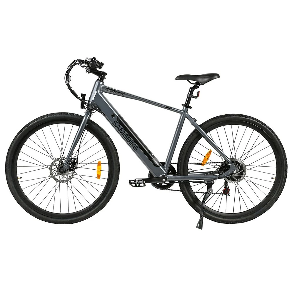 Samebike XWP10 Electric Bike 700*45C KENDA Tires 350W Motor 32Km/h Max Speed 36V 10.4Ah Battery For 40-80KM Range Dual Disc Brakes Shimano 7-Speed Gear App Control - Gray 6 Samebike XWP10 Electric Bike 700*45C KENDA Tires 350W Motor 32Km/h Max Speed 36V 10.4Ah Battery For 40-80KM Range Dual Disc Brakes Shimano 7-Speed Gear App Control - Gray - Image 4