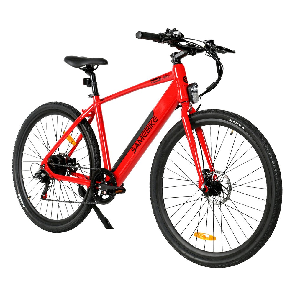 Samebike XWP10 Electric Bike 700*45C KENDA Tires 350W Motor 32Km/h Max Speed 36V 10.4Ah Battery for 40-80KM Range Dual Disc Brakes Shimano 7-Speed Gear App Control - Red Samebike XWP10 Electric Bike 700*45C KENDA Tires 350W Motor 32Km/h Max Speed 36V 10.4Ah Battery For 40-80KM Range Dual Disc Brakes Shimano 7-Speed Gear App Control - Red -rockbros-shop Samebike XWP10 Electric Bike Red 518894 1