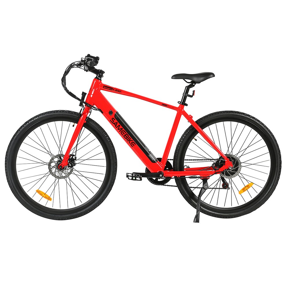 Samebike XWP10 Electric Bike 700*45C KENDA Tires 350W Motor 32Km/h Max Speed 36V 10.4Ah Battery for 40-80KM Range Dual Disc Brakes Shimano 7-Speed Gear App Control - Red Samebike XWP10 Electric Bike 700*45C KENDA Tires 350W Motor 32Km/h Max Speed 36V 10.4Ah Battery For 40-80KM Range Dual Disc Brakes Shimano 7-Speed Gear App Control - Red -rockbros-shop Samebike XWP10 Electric Bike Red 518894 2