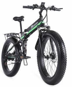 Shengmilo MX01 26 Inches Fat Tire Electric Bike 12 Magnetic Booster Bicycle 1000W 7-Speed Shimano For Snow Mountain 11 Shengmilo MX01 26 Inches Fat Tire Electric Bike 12 Magnetic Booster Bicycle 1000W 7-Speed Shimano For Snow Mountain -rockbros-shop Shengmilo MX01 E bike Magneto Booster Bicycle Black Green 498309 3