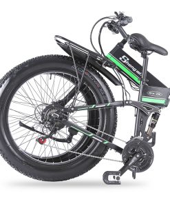 Shengmilo MX01 26 Inches Fat Tire Electric Bike 12 Magnetic Booster Bicycle 1000W 7-Speed Shimano For Snow Mountain 7 Shengmilo MX01 26 Inches Fat Tire Electric Bike 12 Magnetic Booster Bicycle 1000W 7-Speed Shimano For Snow Mountain -rockbros-shop Shengmilo MX01 E bike Magneto Booster Bicycle Black Green 498309 5