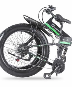 Shengmilo MX01 26 Inches Fat Tire Electric Bike 12 Magnetic Booster Bicycle 1000W 7-Speed Shimano For Snow Mountain 13 Shengmilo MX01 26 Inches Fat Tire Electric Bike 12 Magnetic Booster Bicycle 1000W 7-Speed Shimano For Snow Mountain -rockbros-shop Shengmilo MX01 E bike Magneto Booster Bicycle Black Green 498309 5