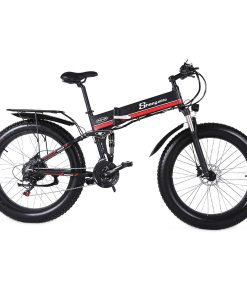 Shengmilo MX01 26 Inches Fat Tire Electric Bike 12 Magnetic Booster Bicycle 1000W 7-Speed Shimano For Snow Mountain