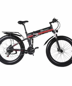 Shengmilo MX01 26 Inches Fat Tire Electric Bike 12 Magnetic Booster Bicycle 1000W 7-Speed Shimano For Snow Mountain