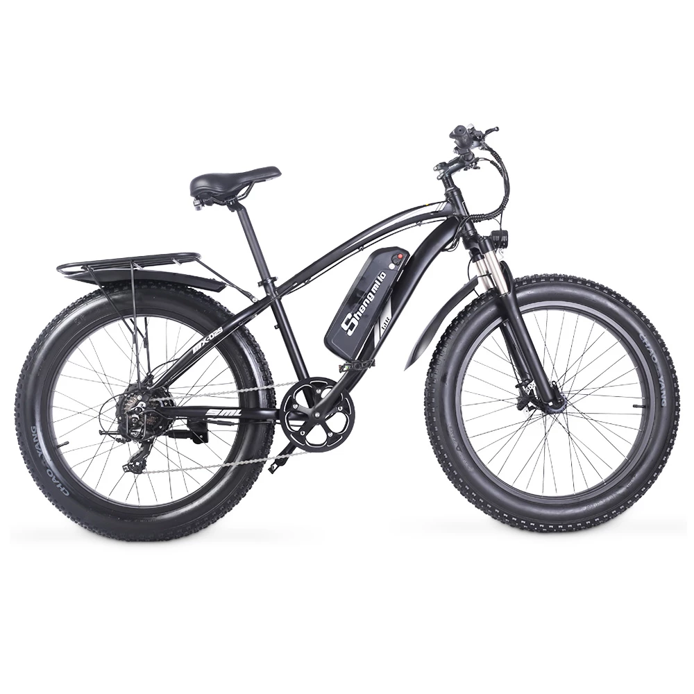 Shengmilo MX02S 1000W 48V 17Ah 26'' E-bike 40km/h Max Speed 40-50km Mileage Range 150kg Max Load - Black 3 Shengmilo MX02S 1000W 48V 17Ah 26'' E-bike 40km/h Max Speed 40-50km Mileage Range 150kg Max Load - Black