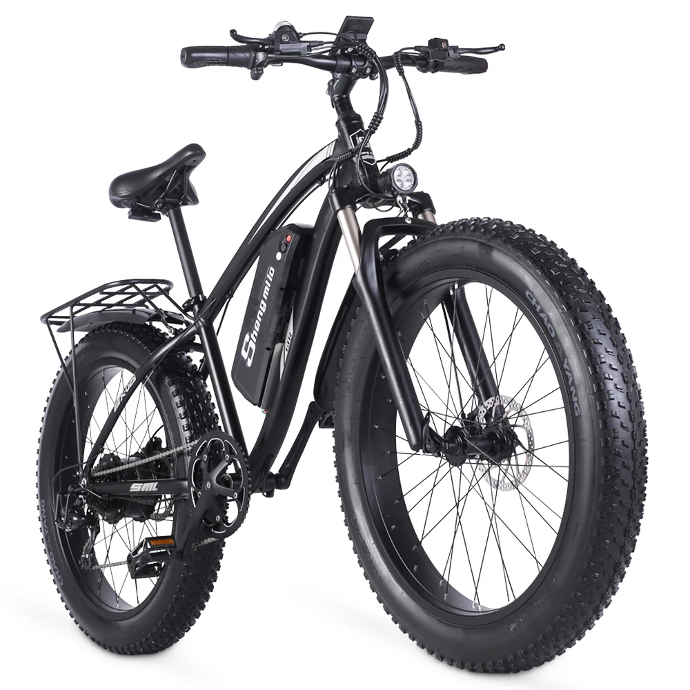 Shengmilo MX02S 1000W 48V 17Ah 26'' E-bike 40km/h Max Speed 40-50km Mileage Range 150kg Max Load - Black 5 Shengmilo MX02S 1000W 48V 17Ah 26'' E-bike 40km/h Max Speed 40-50km Mileage Range 150kg Max Load - Black - Image 3