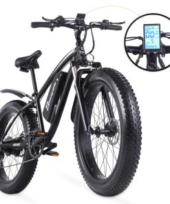 Shengmilo MX02S 1000W 48V 17Ah 26'' E-bike 40km/h Max Speed 40-50km Mileage Range 150kg Max Load - Black -rockbros-shop Shengmilo MX02S 1000W 48V 17Ah 26 E bike Black 498311 4