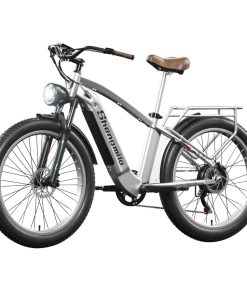Shengmilo MX04 26*3.0 Inch Fat Tire Electric Moped Bike Mountain Bicycle Bafang 500W Motor 48V 15Ah LG Battery 40Km/h Max Speed Shimano 7-Speed Gear 110KM Max Range IP64 Waterproof TEKTRO E500 Oil Brake -rockbros-shop Shengmilo MX04 26 3 0 inch Fat Tire Electric Moped Bike 518264 3