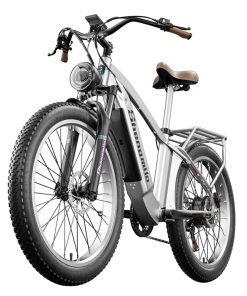 Shengmilo MX04 26*3.0 Inch Fat Tire Electric Moped Bike Mountain Bicycle Bafang 500W Motor 48V 15Ah LG Battery 40Km/h Max Speed Shimano 7-Speed Gear 110KM Max Range IP64 Waterproof TEKTRO E500 Oil Brake -rockbros-shop Shengmilo MX04 26 3 0 inch Fat Tire Electric Moped Bike 518264 5