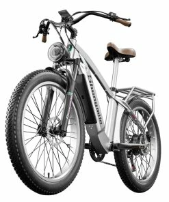 Shengmilo MX04 26*3.0 Inch Fat Tire Electric Moped Bike Mountain Bicycle Bafang 500W Motor 48V 15Ah LG Battery 40Km/h Max Speed Shimano 7-Speed Gear 110KM Max Range IP64 Waterproof TEKTRO E500 Oil Brake -rockbros-shop Shengmilo MX04 26 3 0 inch Fat Tire Electric Moped Bike 518264 5