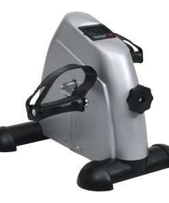 Silver Mini Exercise Bike With Plastic Flywheel