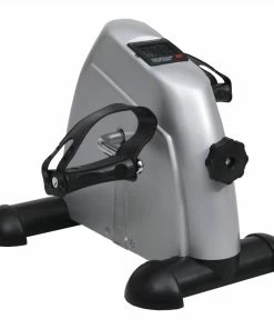 Silver Mini Exercise Bike With Plastic Flywheel